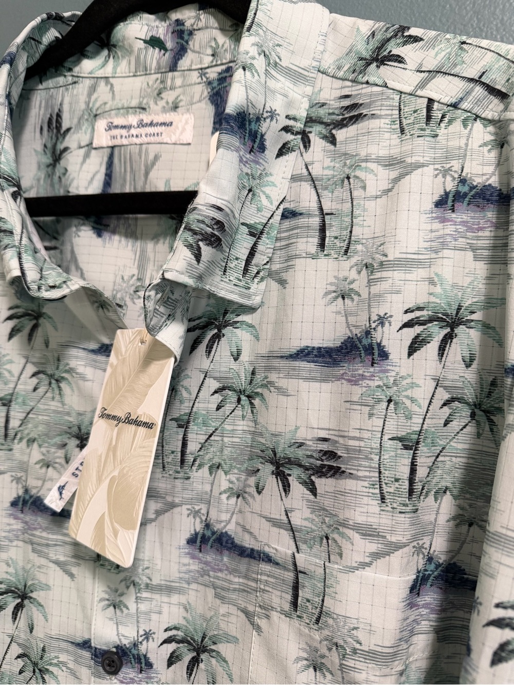 Tommy Bahama Oceanic Oasis Sport Shirt Lapland Long Sleeve Palm Resort Mens 3XL
